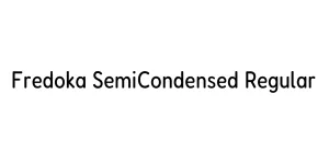 Fredoka SemiCondensed Regular Font