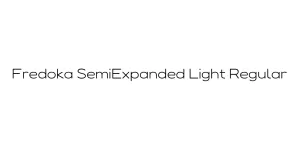 Fredoka SemiExpanded Light Regular Font