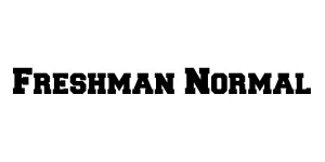 Freshman Normal Font