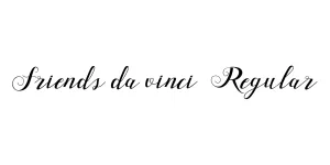 Friends da vinci Regular Font
