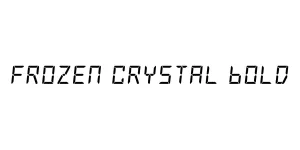 Frozen Crystal Bold Font