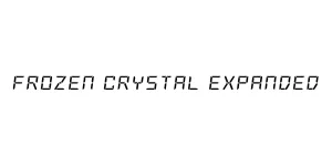 Frozen Crystal Expanded Font