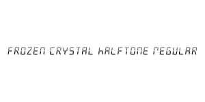Frozen Crystal Halftone Regular Font