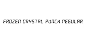 Frozen Crystal Punch Regular Font