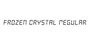 Frozen Crystal Regular Font