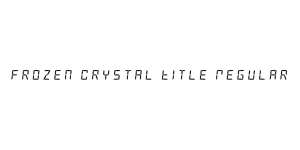 Frozen Crystal Title Regular Font