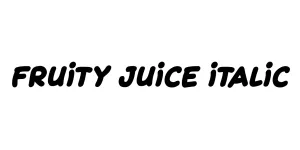 Fruity Juice Italic Font