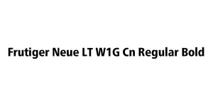 Frutiger Neue LT W1G Cn Regular Bold Font