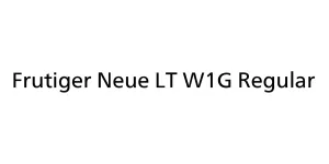 Frutiger Neue LT W1G Regular Font