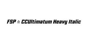 FSP - CCUltimatum Heavy Italic Font