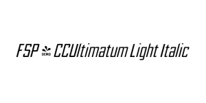 FSP - CCUltimatum Light Italic Font