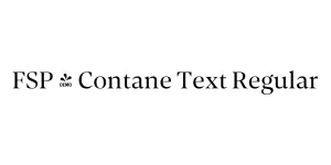FSP - Contane Text Regular Font