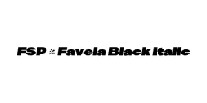 FSP - Favela Black Italic Font