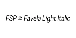 FSP - Favela Light Italic Font