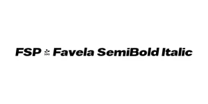 FSP - Favela SemiBold Italic Font