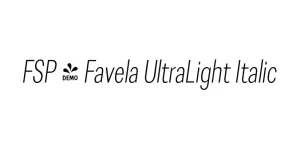 FSP - Favela UltraLight Italic Font