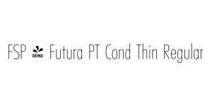FSP - Futura PT Cond Thin Regular Font