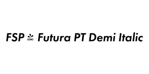 FSP - Futura PT Demi Italic Font