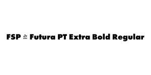 FSP - Futura PT Extra Bold Regular Font