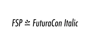 FSP - FuturaCon Italic Font