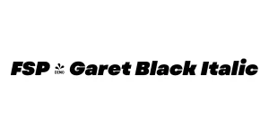 FSP - Garet Black Italic Font