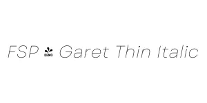 FSP - Garet Thin Italic Font