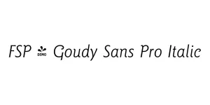 FSP - Goudy Sans Pro Italic Font