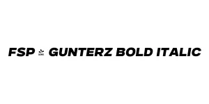 FSP - Gunterz Bold Italic Font