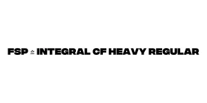 FSP - Integral CF Heavy Regular Font