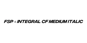 FSP - Integral CF Medium Italic Font