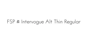 FSP - Intervogue Alt Thin Regular Font