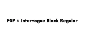 FSP - Intervogue Black Regular Font