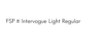 FSP - Intervogue Light Regular Font