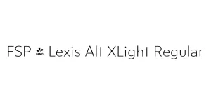 FSP - Lexis Alt XLight Regular Font