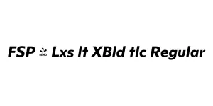 FSP - Lxs lt XBld tlc Regular Font