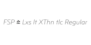 FSP - Lxs lt XThn tlc Regular Font