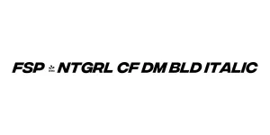 FSP - ntgrl CF Dm Bld Italic Font