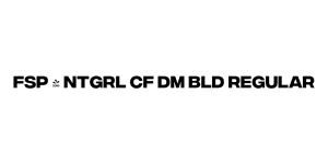 FSP - ntgrl CF Dm Bld Regular Font