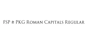 FSP - PKG Roman Capitals Regular Font