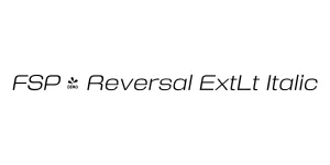 FSP - Reversal ExtLt Italic Font
