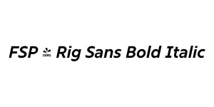 FSP - Rig Sans Bold Italic Font