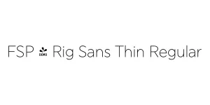 FSP - Rig Sans Thin Regular Font