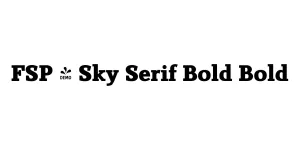 FSP - Sky Serif Bold Bold Font