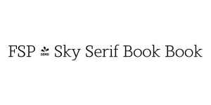 FSP - Sky Serif Book Book Font