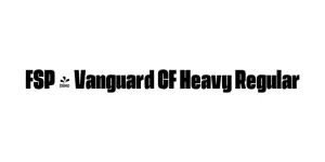 FSP - Vanguard CF Heavy Regular Font