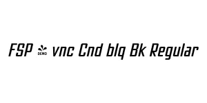 FSP - vnc Cnd blq Bk Regular Font