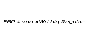 FSP - vnc xWd blq Regular Font