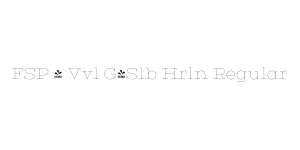 FSP - Vvl G-Slb Hrln Regular Font