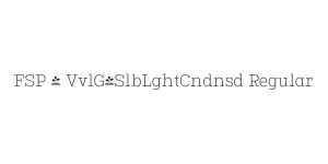 FSP - VvlG-SlbLghtCndnsd Regular Font