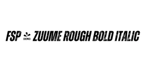 FSP - Zuume Rough Bold Italic Font